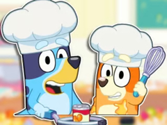 खेल Jigsaw Puzzle: Bluey & Bingo Fancy Cooking