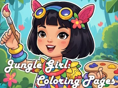 खेल Jungle Girl: Coloring Pages