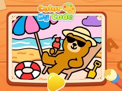 खेल Color By Code: Chill Bear