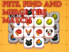 खेल Pets, Find and Merge Tile Match