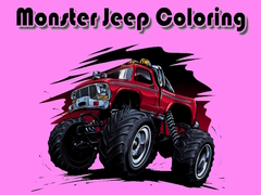 खेल Monster Jeep Coloring