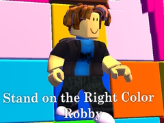 खेल Stand on the Right Color Robby