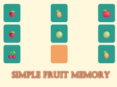 खेल Simple Fruit Memory