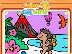 खेल Color By Code Volcano Hedgehog