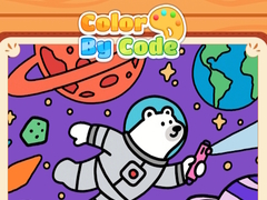 खेल Color By Code Space Bear