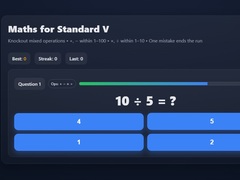 खेल Maths For Class V