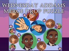 खेल Wednesday Addams Merge Drop Puzzle