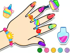खेल Coloring Book: Nail Art & Bracelet Diy