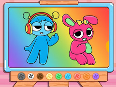 खेल Coloring Book: Sprunki Pinki & Oren