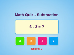 खेल Math Quiz - Subtraction