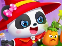 खेल Jigsaw Puzzle: Baby Panda Pumpkin Pot