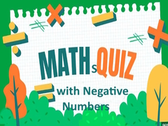 खेल Maths Quiz with Negative Numbers