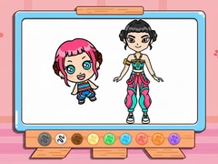 खेल Coloring Book: Zoey Kpop Demon Hunters