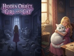 खेल Hidden Object - Girl and Cat