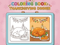खेल Coloring Book: Thanksgiving Dinner