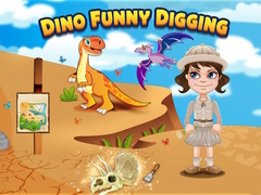 खेल Dino funny digging