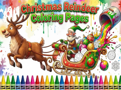 खेल Christmas Reindeer Coloring Pages