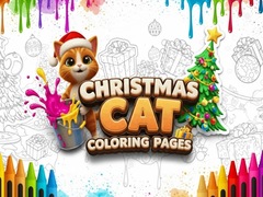 खेल Christmas Cat Coloring Pages