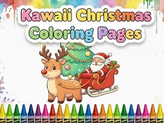 खेल Kawaii Christmas Coloring Pages