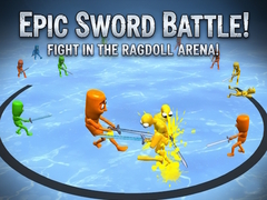 खेल Epic Sword Battle! Fight in the Ragdoll Arena!