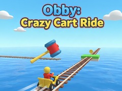 खेल Obby: Crazy Cart Ride