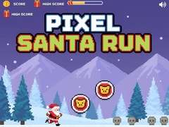खेल Pixel Santa Run