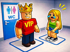 खेल Obby Toilet Line