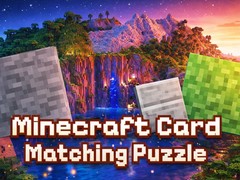 खेल Minecraft Card Matching Puzzle