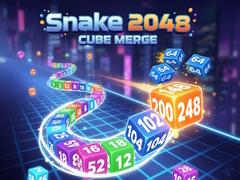 खेल Snake 2048: Cube Merge