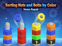खेल Sorting Nuts and Bolts by Color: Home Repair