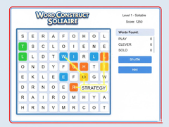खेल Word Construct Solitaire