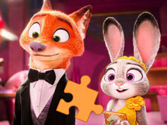खेल Jigsaw Puzzle: Zootopia Kiss The Ring