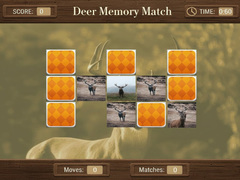 खेल Deer Memory Match