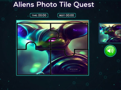 खेल Aliens Photo Tile Quest