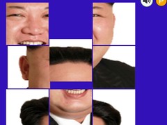 खेल Kim Jong Un Tile Puzzle