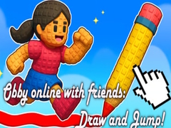 खेल Obby online with friends: Draw and Jump!