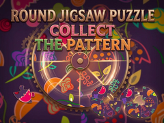 खेल Round jigsaw Puzzle - Collect the Pattern