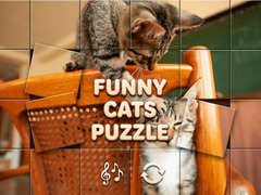 खेल Funny Cats Puzzle