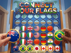 खेल Connect Four Flags