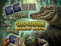 खेल Crocodile Memory Match