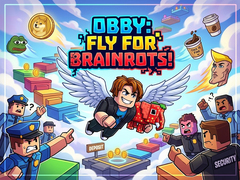 खेल Obby: Fly for Brainrots!