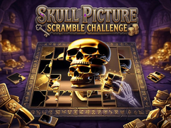 खेल Skull Picture Scramble Challenge
