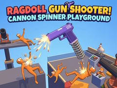 खेल Ragdoll Gun Shooter! Cannon Spinner Playground