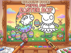 खेल Coloring Book: Peppa Pig Easter Day