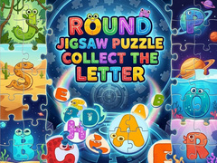 खेल Round Jigsaw Puzzle - Collect the Letter