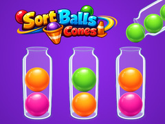 खेल Sort Balls Cones