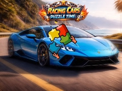 खेल Racing Cars Puzzle Time