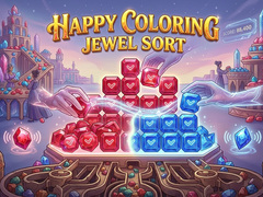 खेल Happy Coloring Jewel Sort