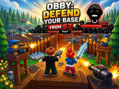 खेल Obby: Defend your base from 67