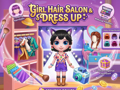 खेल Girl Hair Salon & Dress Up